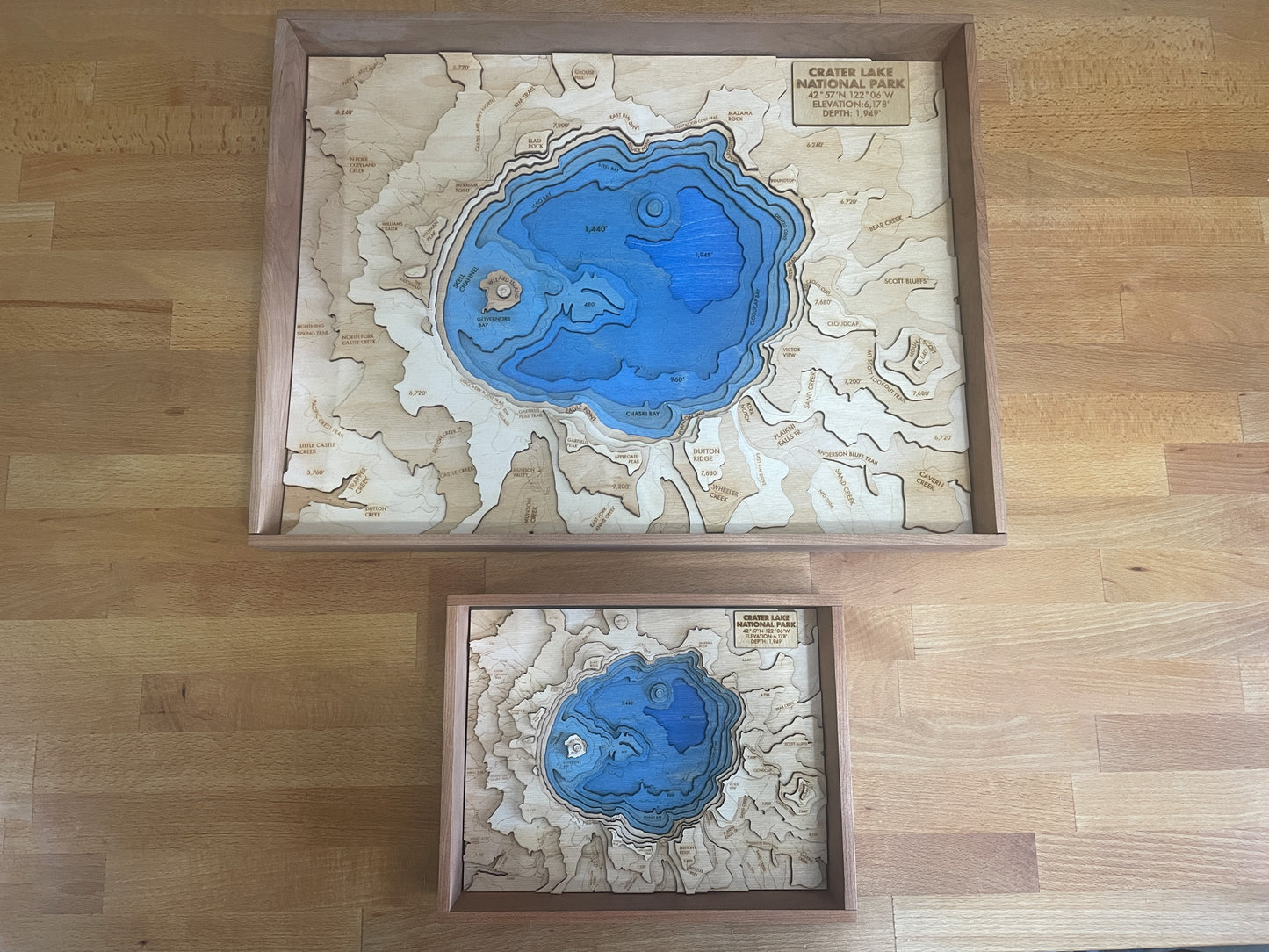 Crater Lake Topographic Map