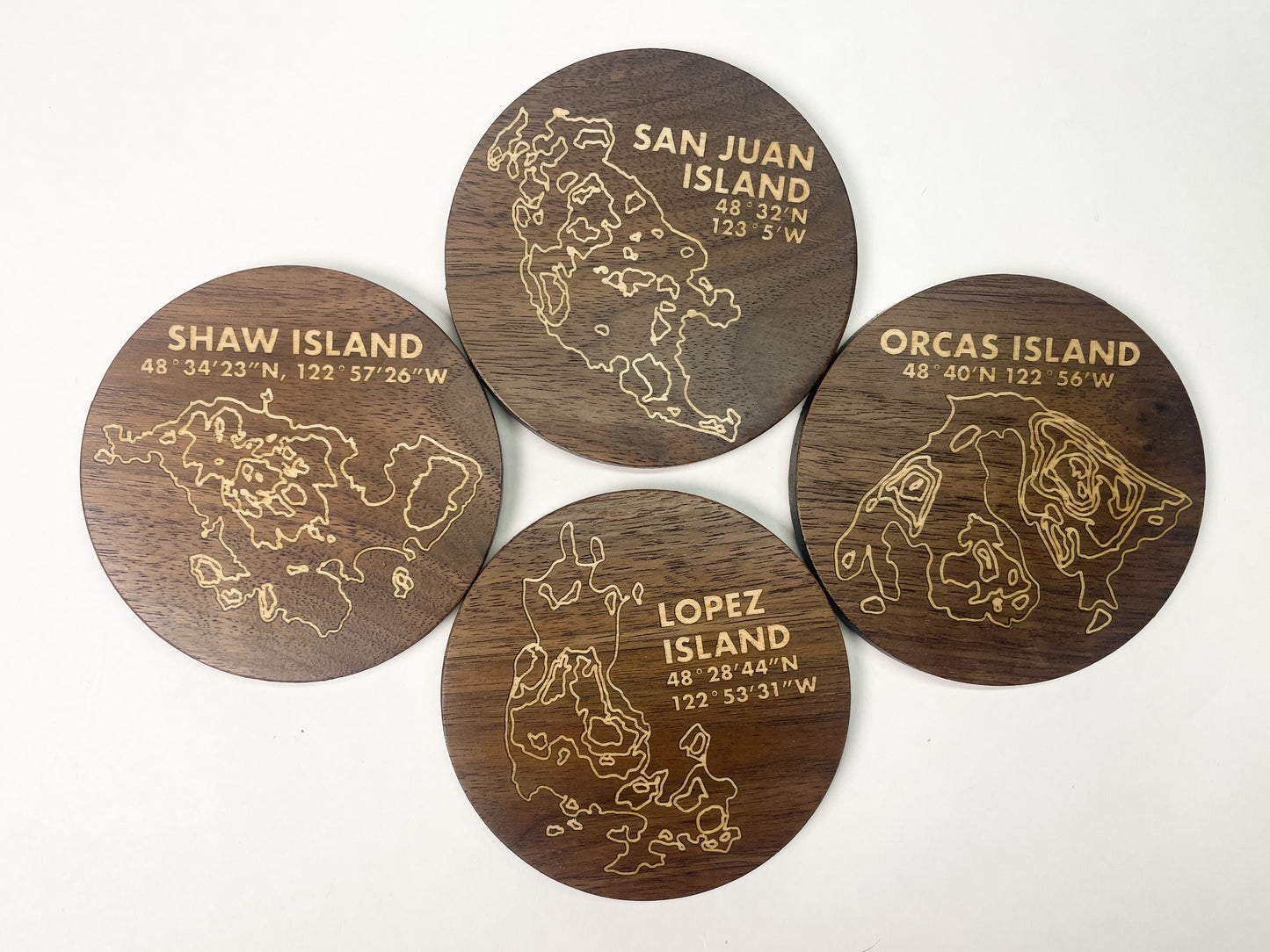 Hardwood Coasters