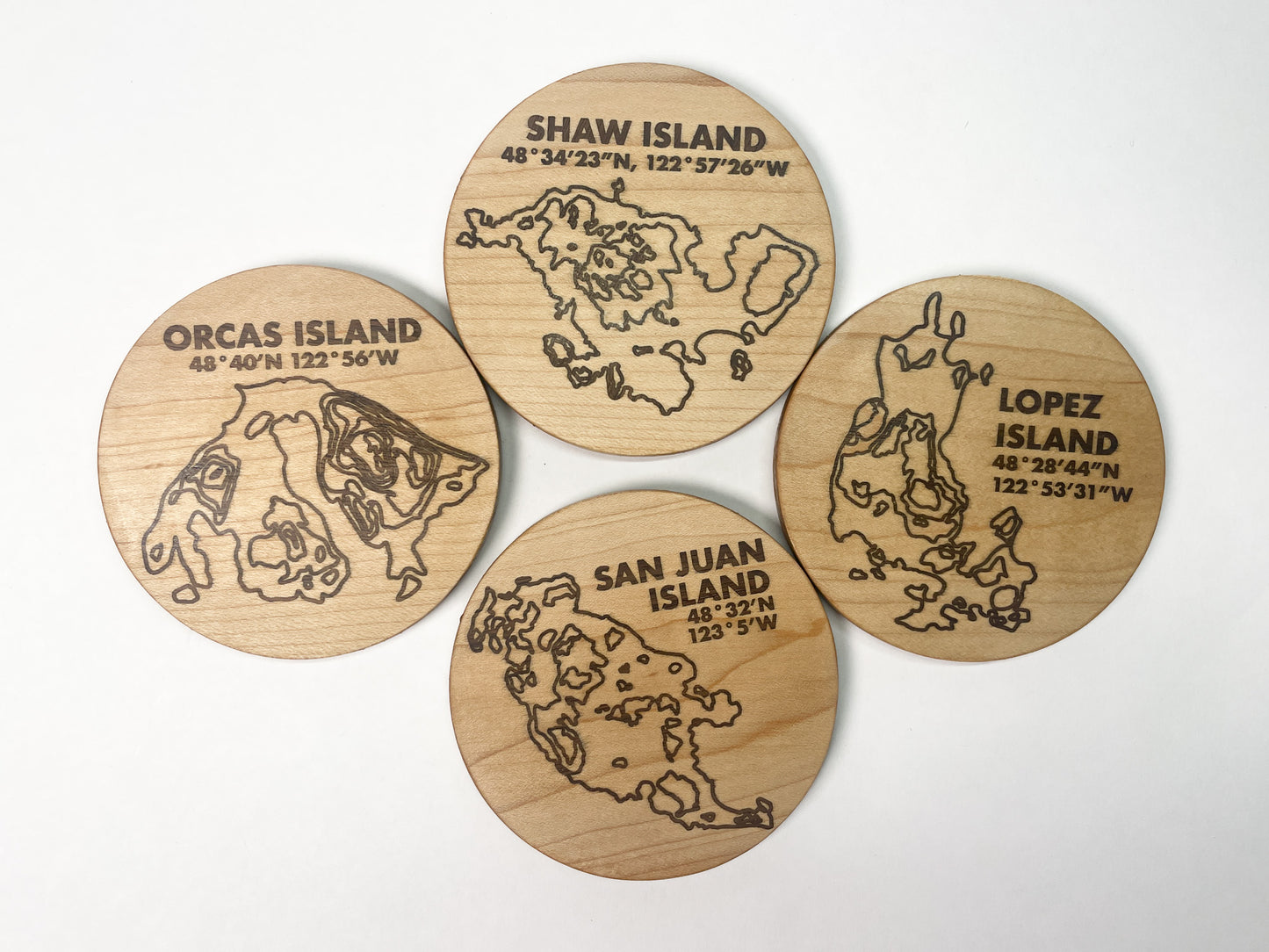 Hardwood Coasters