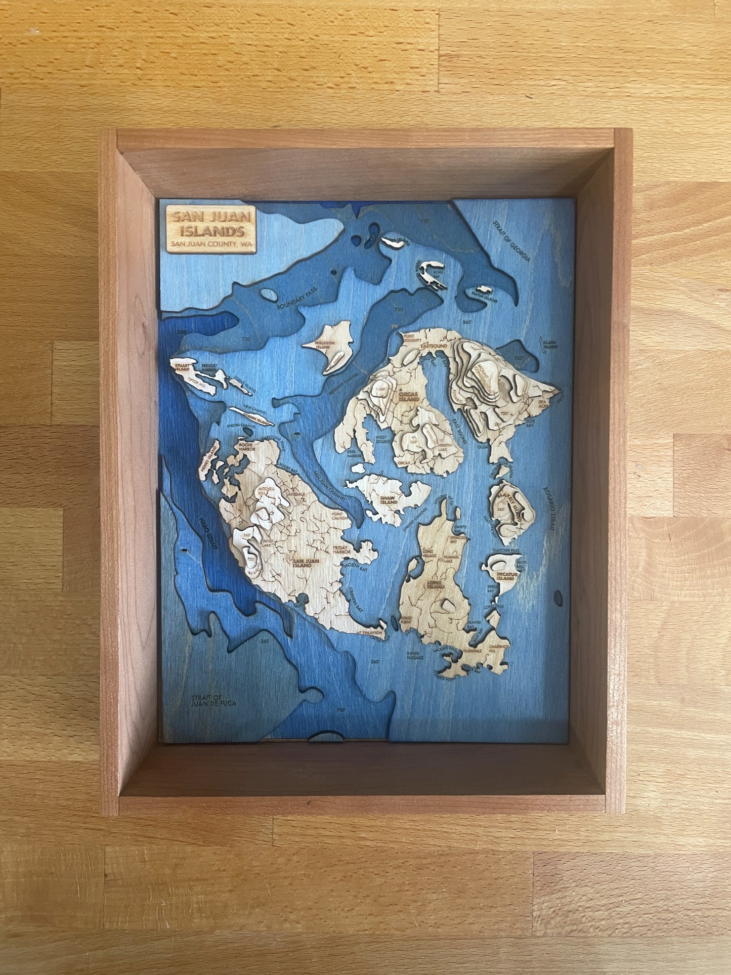 San Juan Islands Topographic Map
