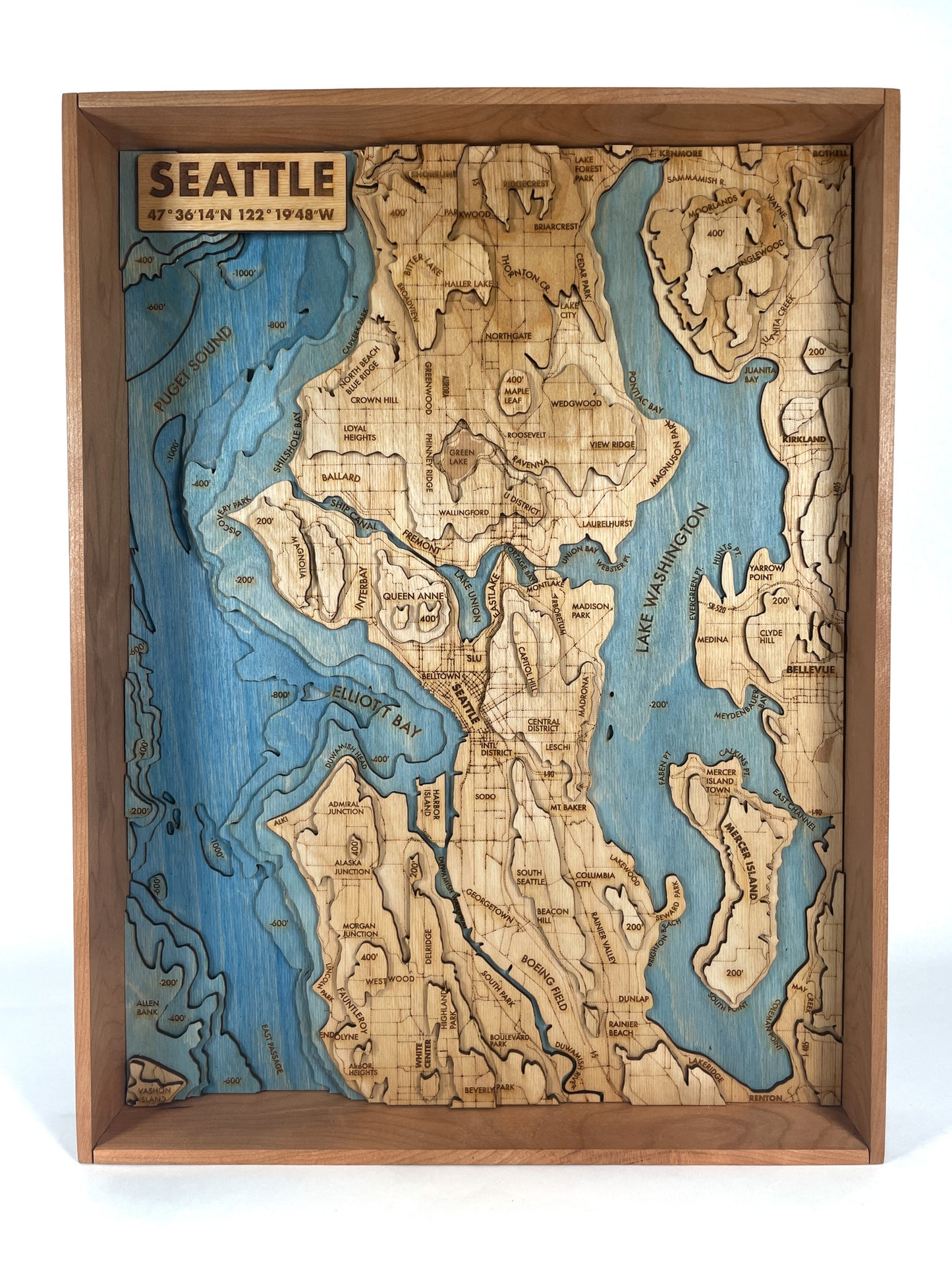 Seattle Topographic Map