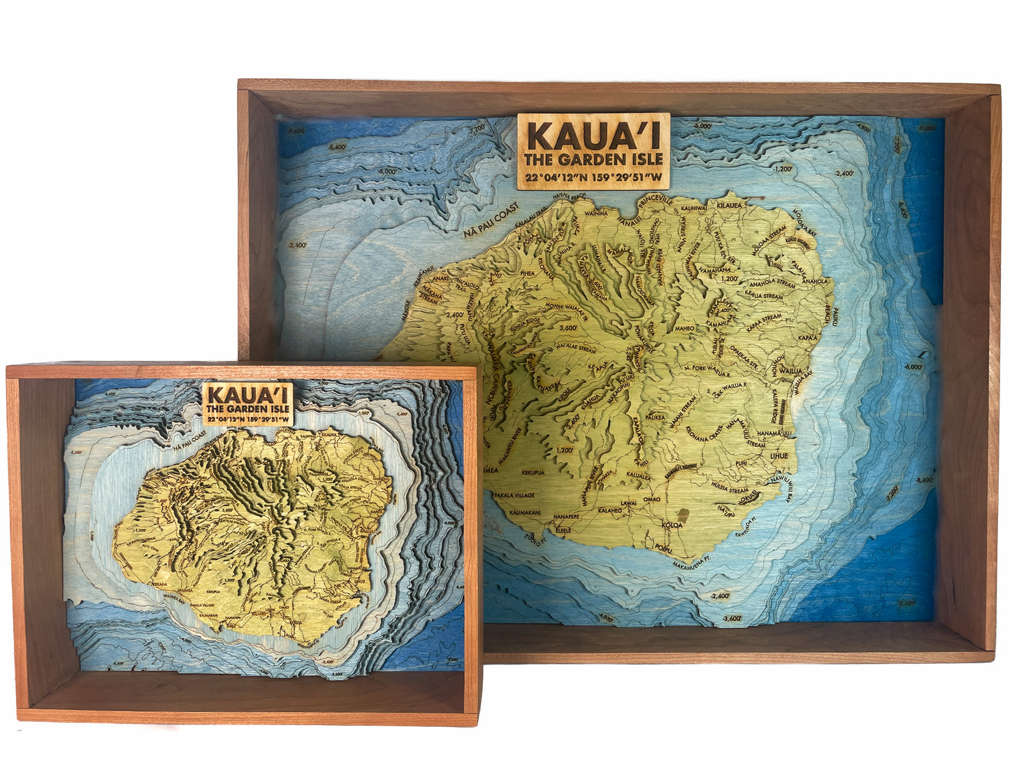 Kauai Topographic Map