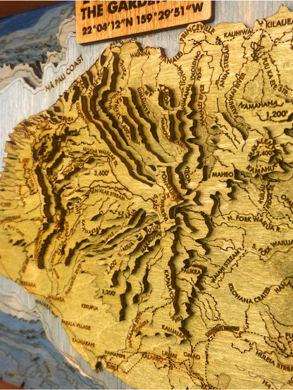Kauai Topographic Map