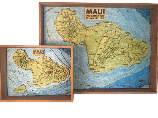 Maui Topographic Map