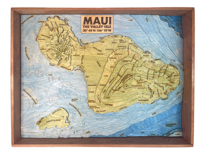 Maui Topographic Map