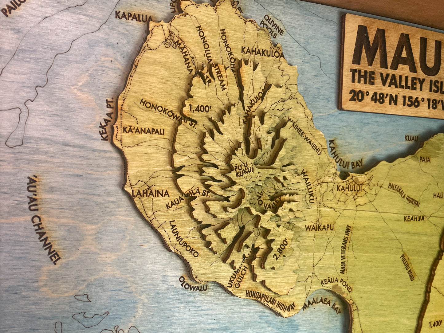Maui Topographic Map