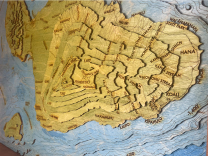 Maui Topographic Map