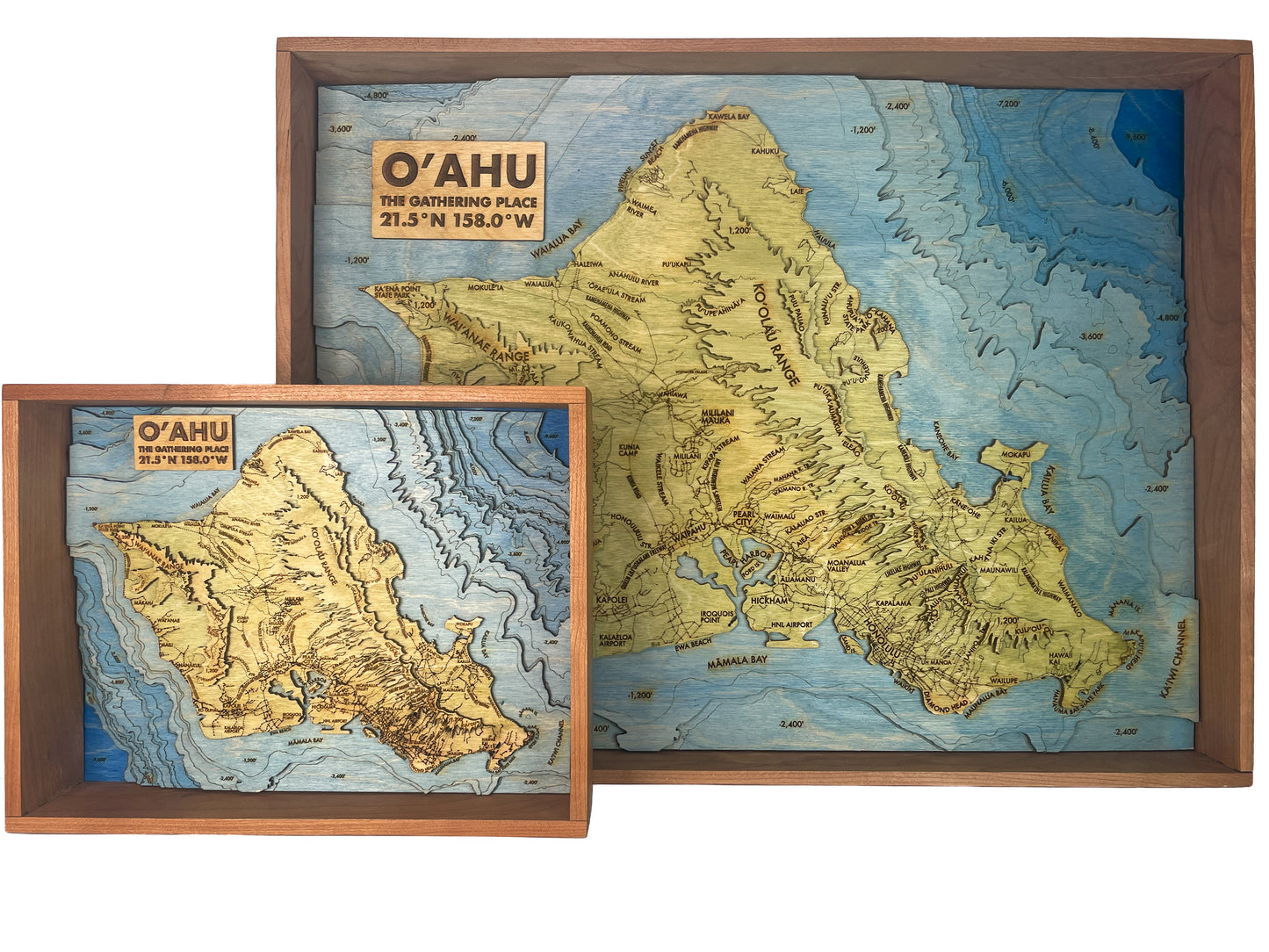 O'ahu Topographic Map
