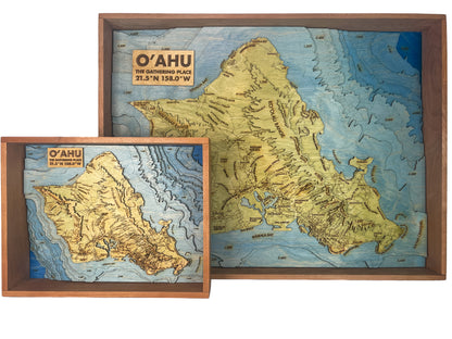 O'ahu Topographic Map