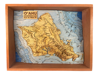 O'ahu Topographic Map