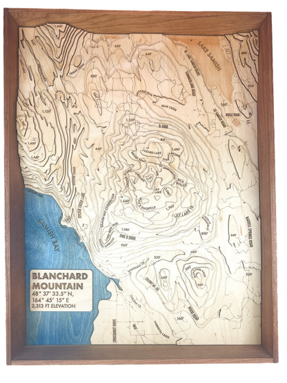Blanchard Mountain Topographic Map