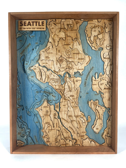 Seattle Topographic Map