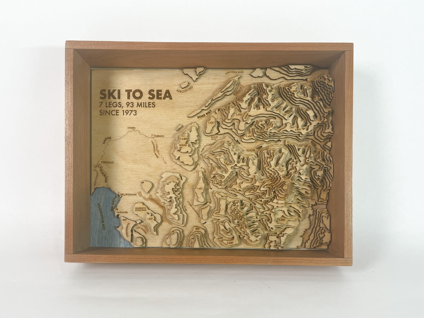 Ski to Sea Topographic Map
