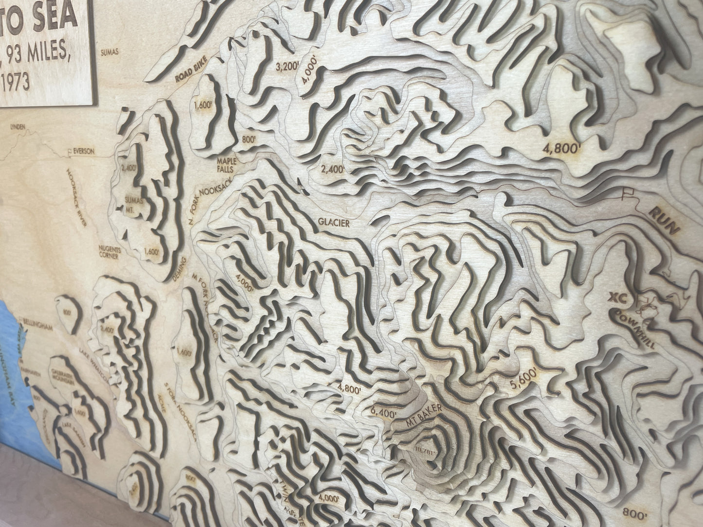 Ski to Sea Topographic Map