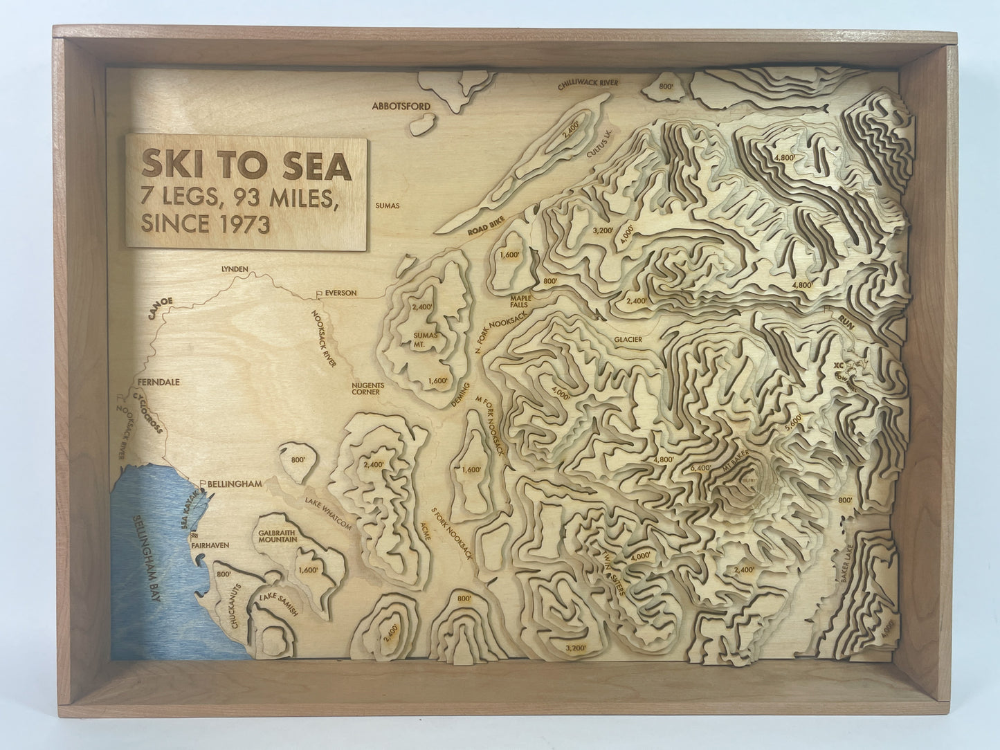 Ski to Sea Topographic Map