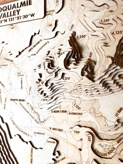 Snoqualmie Valley Topographic Map