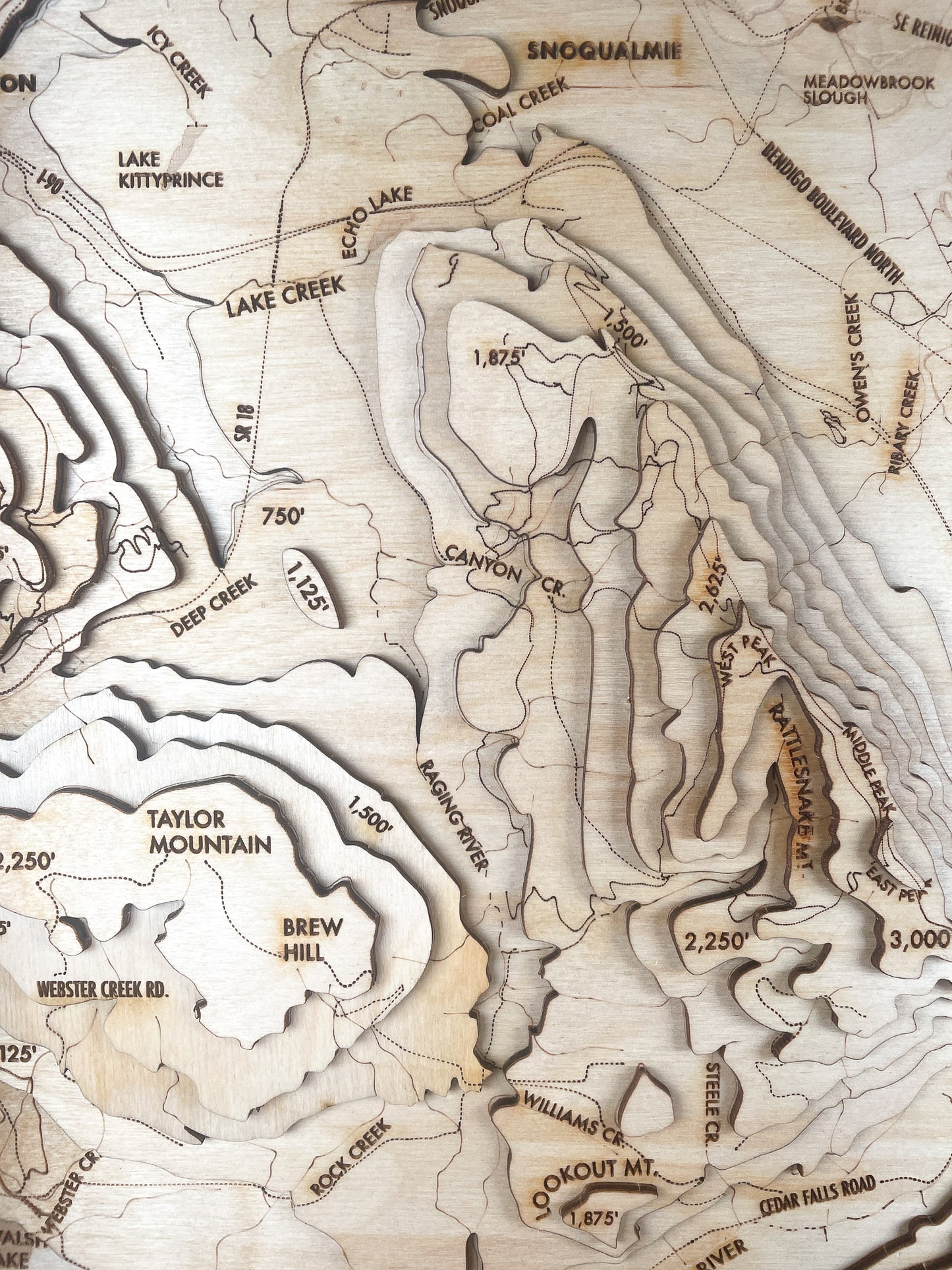 Snoqualmie Valley Topographic Map